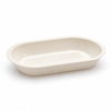 Low side view of the Whisker-Wide Bowl insert showing its shallow depth and rounded corners