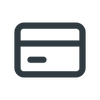 Card icon representing paying later in instalments