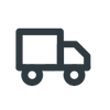 Delivery truck icon representing tracked shipping